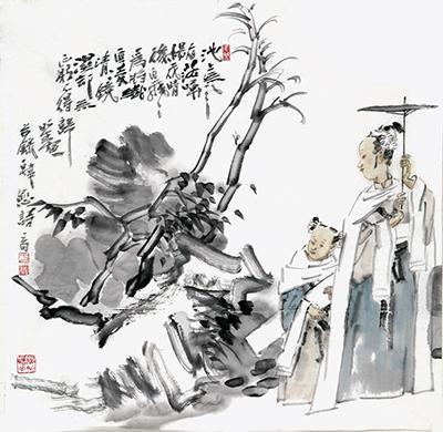 杨花晴后自飞飞